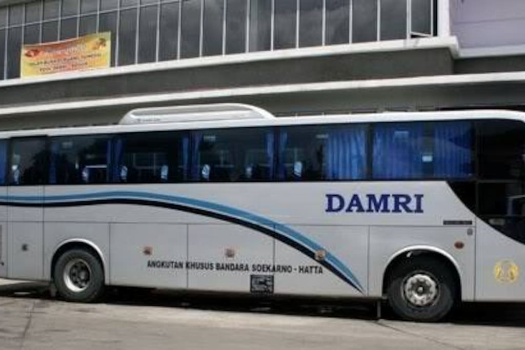 Bus Damri for easy access from/to Soekarno Hatta International Airport