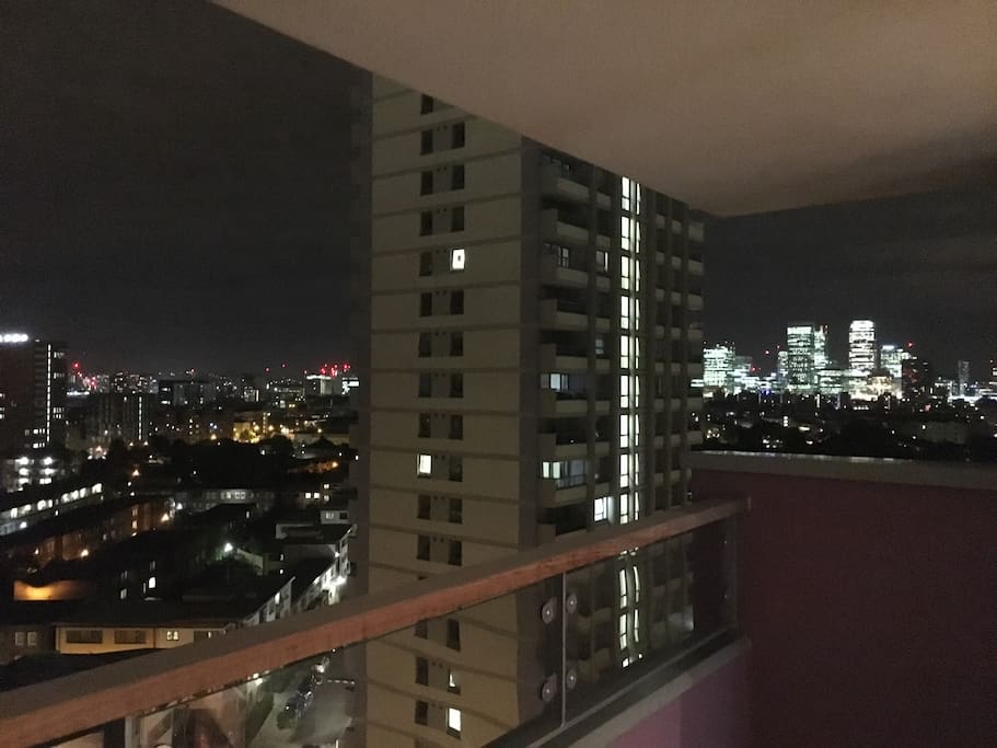 Night view from the balcony