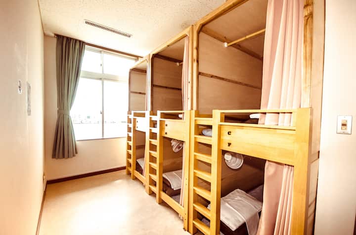 Female only dorm room with bath room and toilet