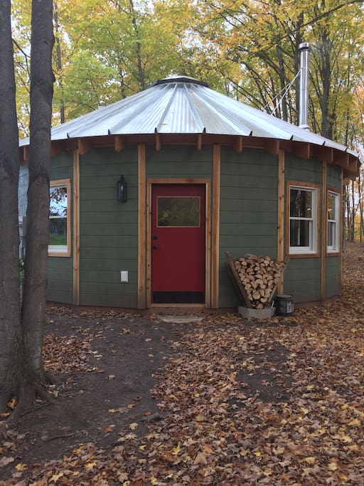 The yurt in fall
