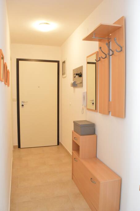 The entrance to the apartment.