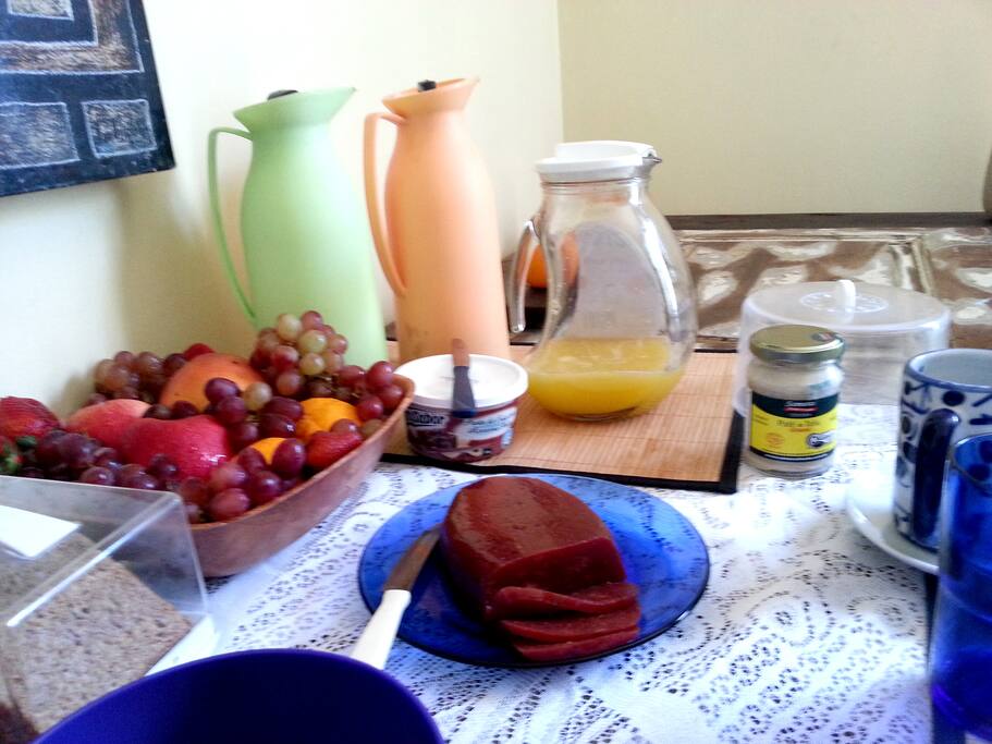 Vegan breakfast in Rio de Janeiro