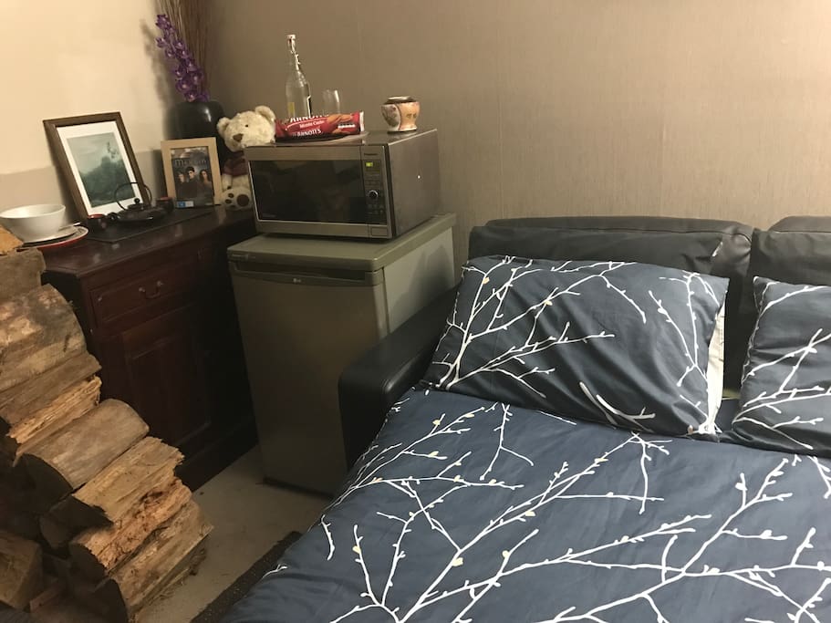 A Fridge & Microwave