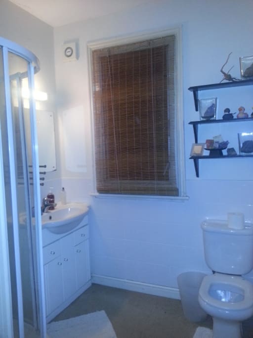 Shared WC, fresh towels, handmade soaps and other handmade skincare products