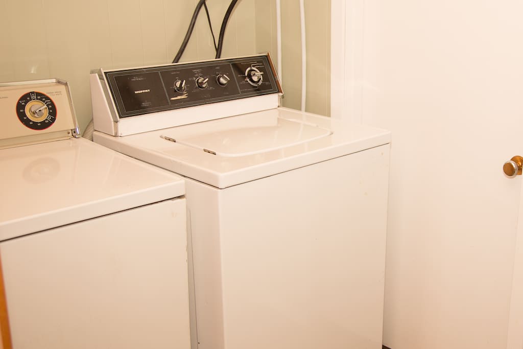 Washer and Dryer inside the bathroom
