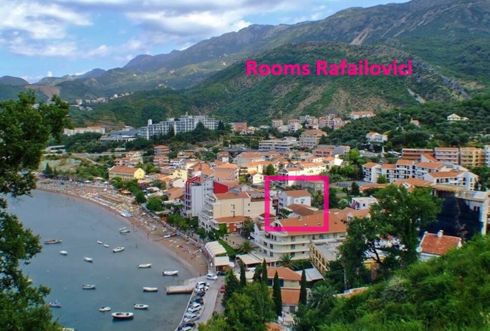 Rooms Rafailovici location