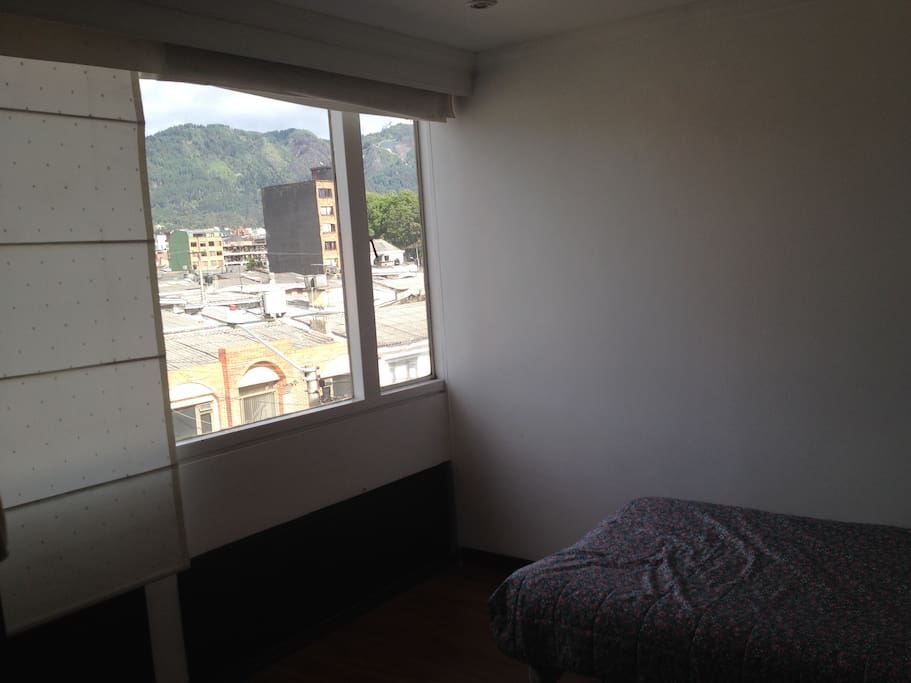View of the Bogotá Mountains from the room I am renting