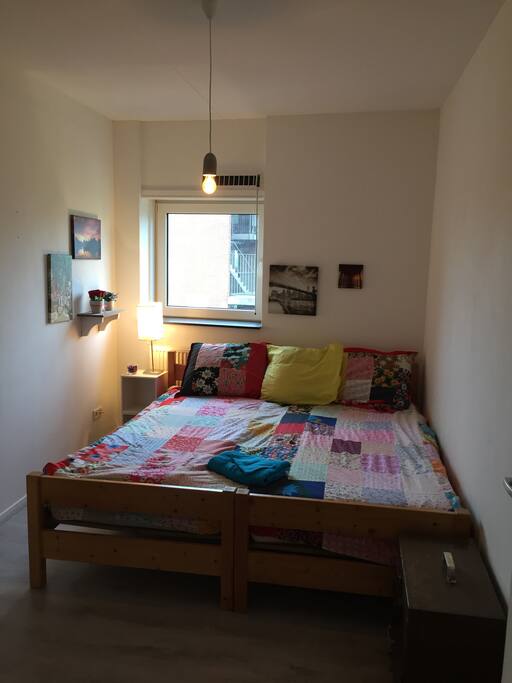 Your room. The beds can be separated.