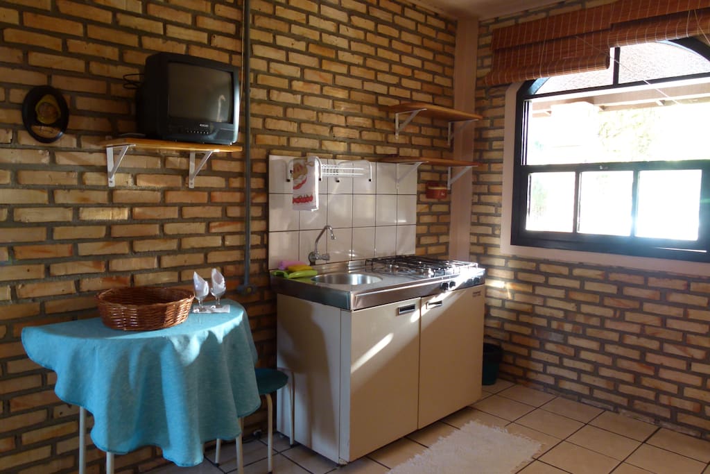 Sala cozinha do apartamento