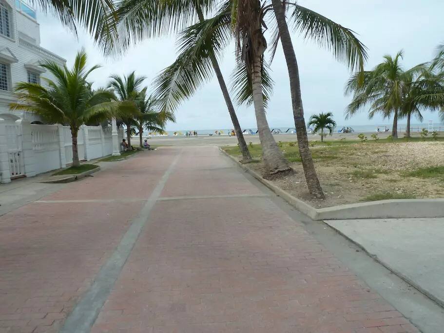 Peatonal del acceso al condominio