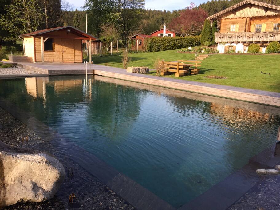 Schwimmteich mit Naturwasser