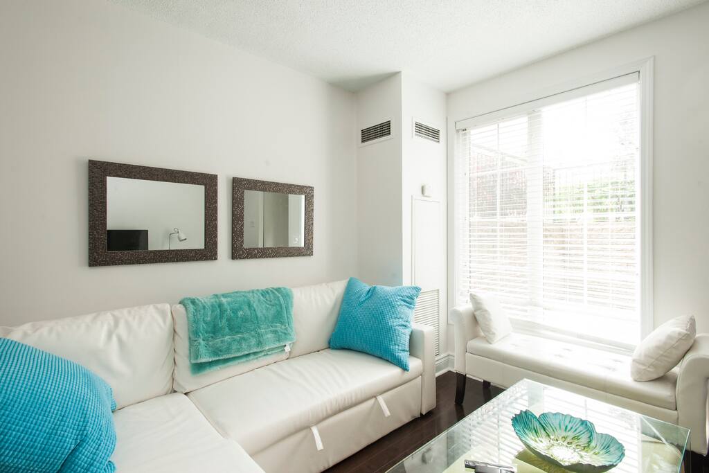 Modern decor with lot's of natural light