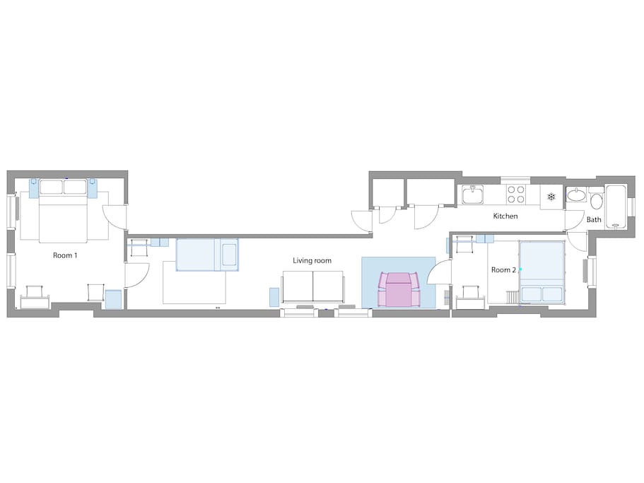 Check out the floor plan of our apartment!