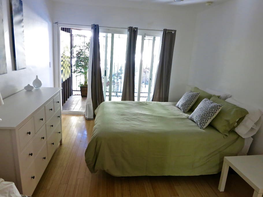 Spacious Bedroom with lots of light.