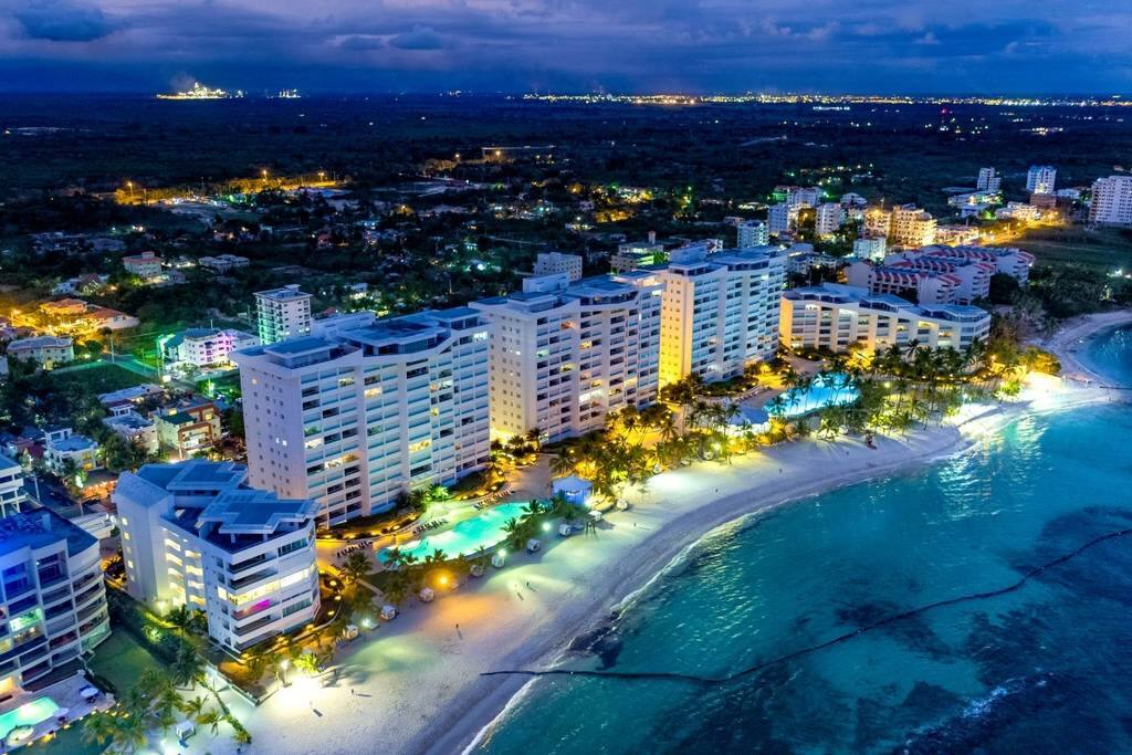Night view from the sky