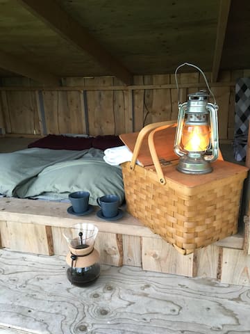 Shelter, bål, udsigt og hygge-garanti :-)