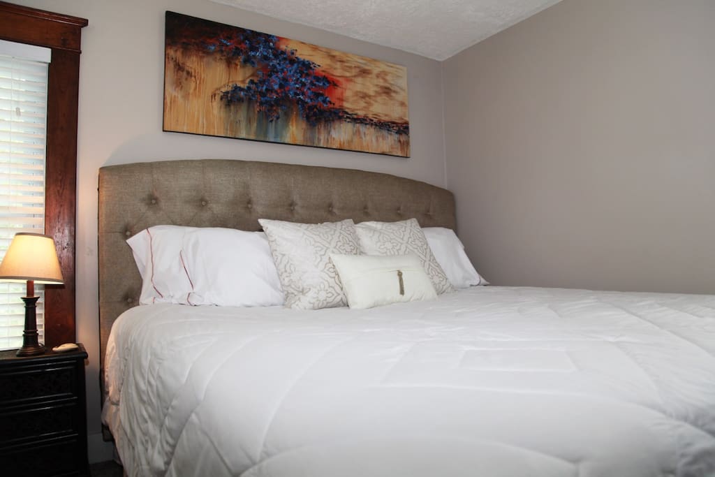 Fabulous King-Size Bed . . . your own piece of heaven!