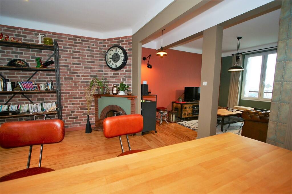 L'appartement et sa déco industrielle