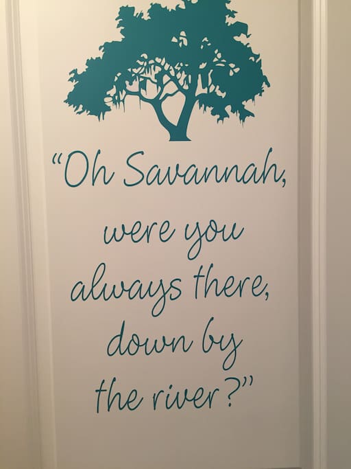 The door to the Savannah Room!
