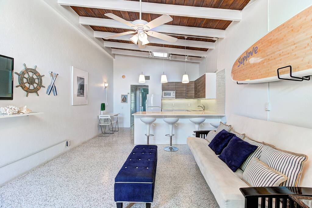 Modern and Beach Chic Open Floor Plan