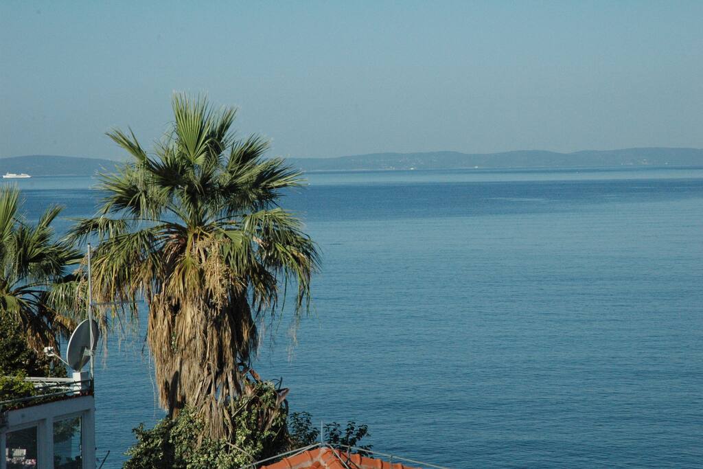view from the balcony