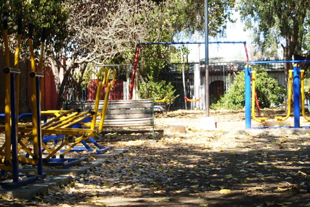 nuestro sector de maquinas de ejercicios dentro del recinto.