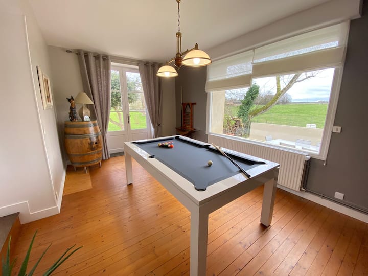 Piscine Billard Balneo 4 Km Mer 12 Adulte 3 Enfant - Basse-Normandie