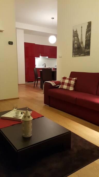 Livingroom and kitchen