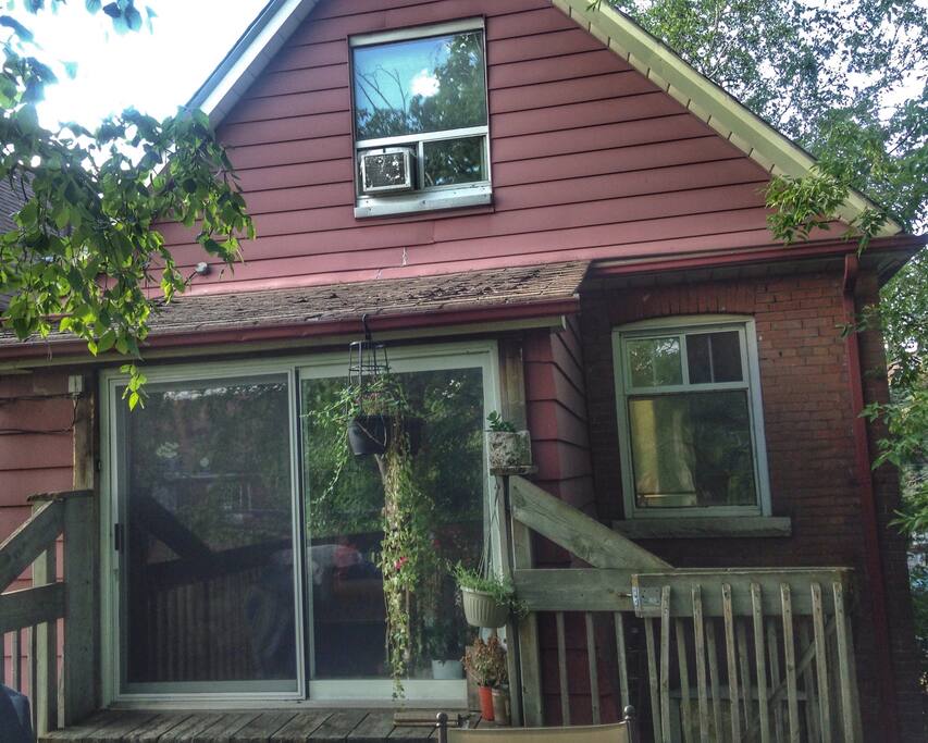 Back balcony entrance.