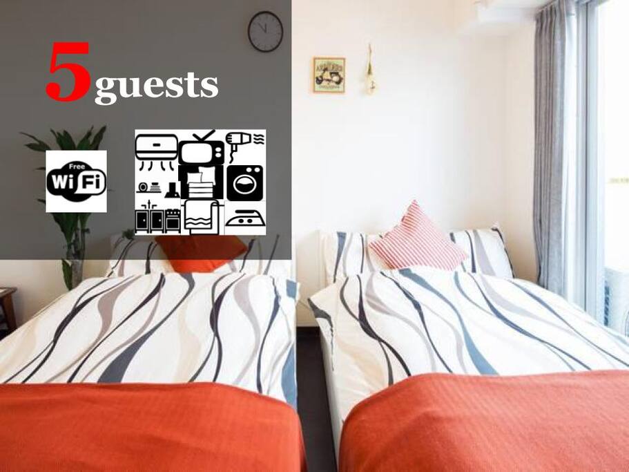 Up to 5 guests available