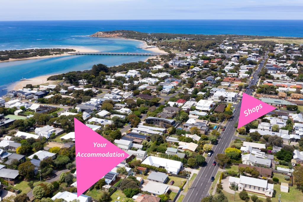 Located in central Barwon Heads, a few minutes stroll to beach and shops.