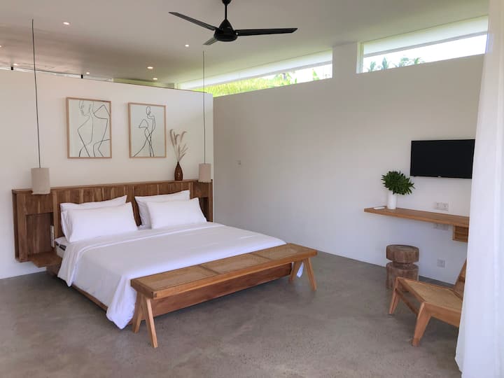 Chambre 1 avec sans doute le lit le plus confortable d'Ubud !