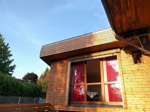 garden, open view, private terrace, thermal baths, skiing