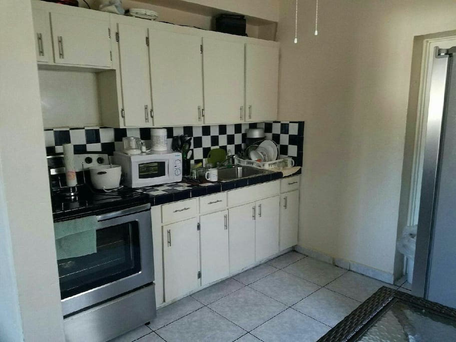 Kitchen, Microwave Sink & Cabinest