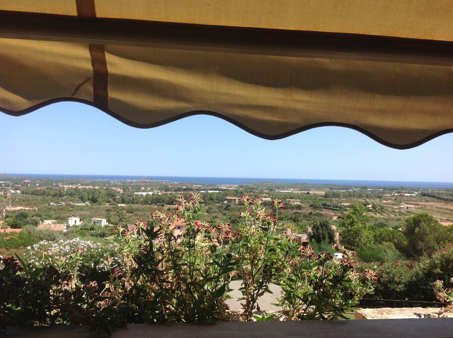 Vista dal terrazzo della casa