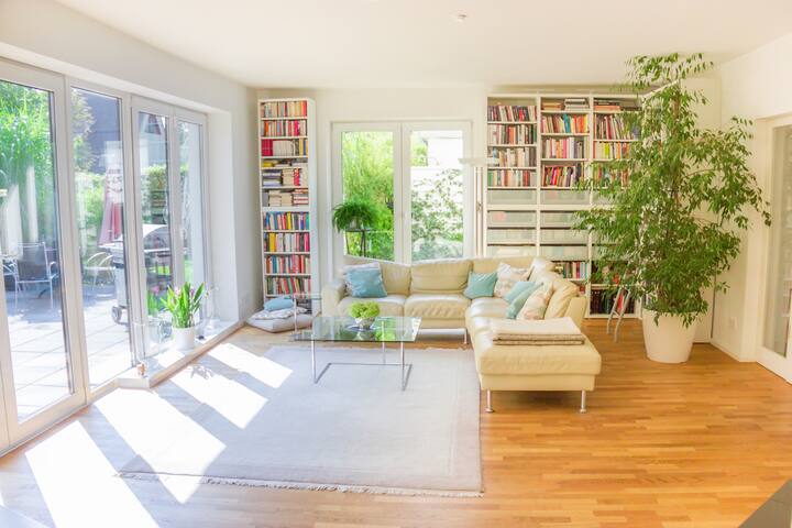 Modern bright architect house in the greenery gallery image 2