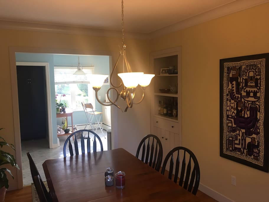 Dining room with seating for six
