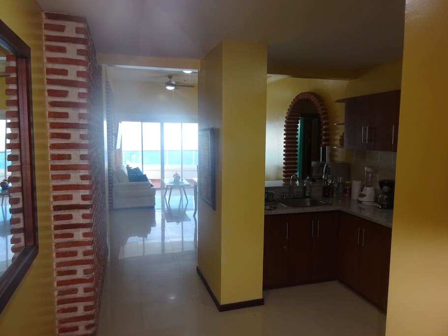 View from the entry way of the apartment.