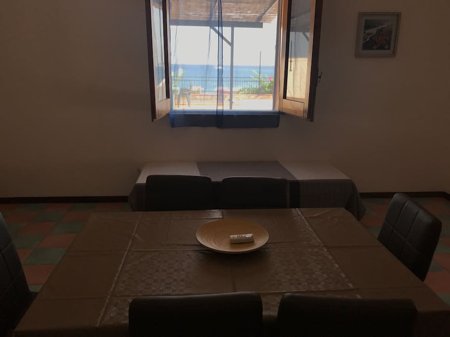 La vista dalla finestra del nostro soggiorno.