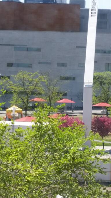 view from living room "Quartier des Spectacle"