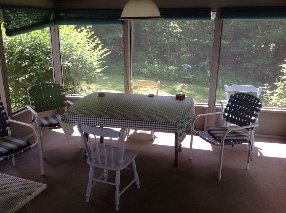 Relax on our screened porch