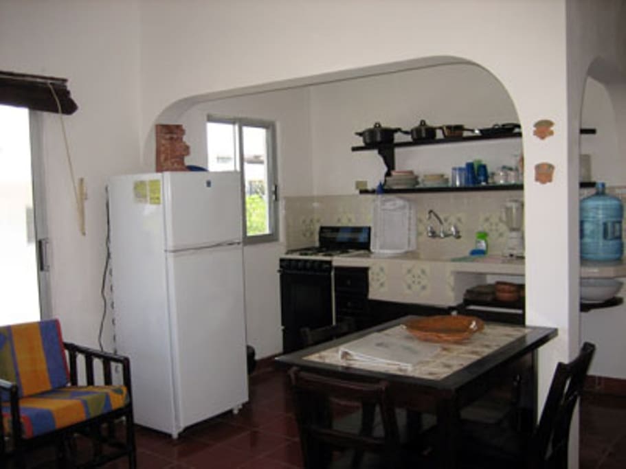 Kitchen, dinning and living room