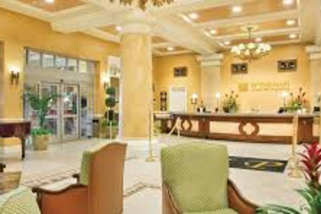Beautiful Lobby Check-in Station