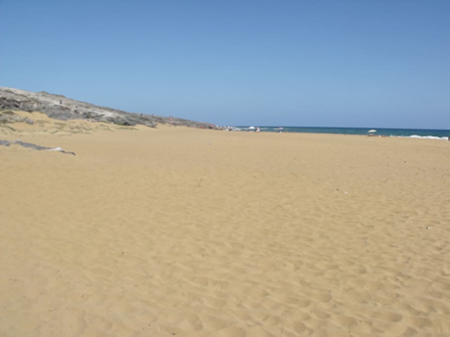 The fantastic beach at Cal Blanque