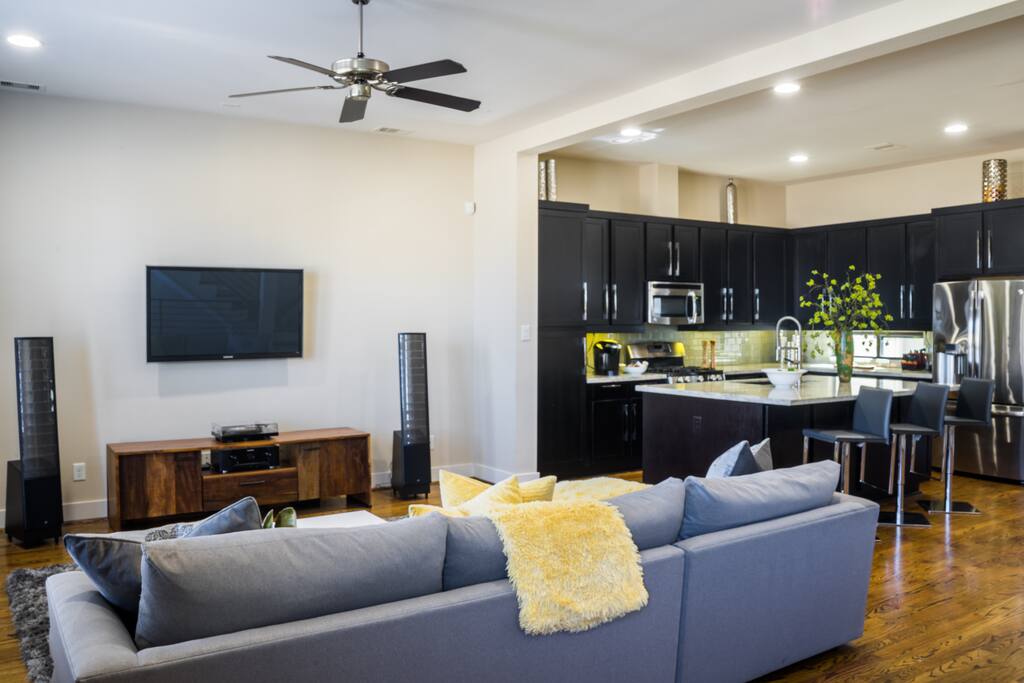 Open concept for entertaining