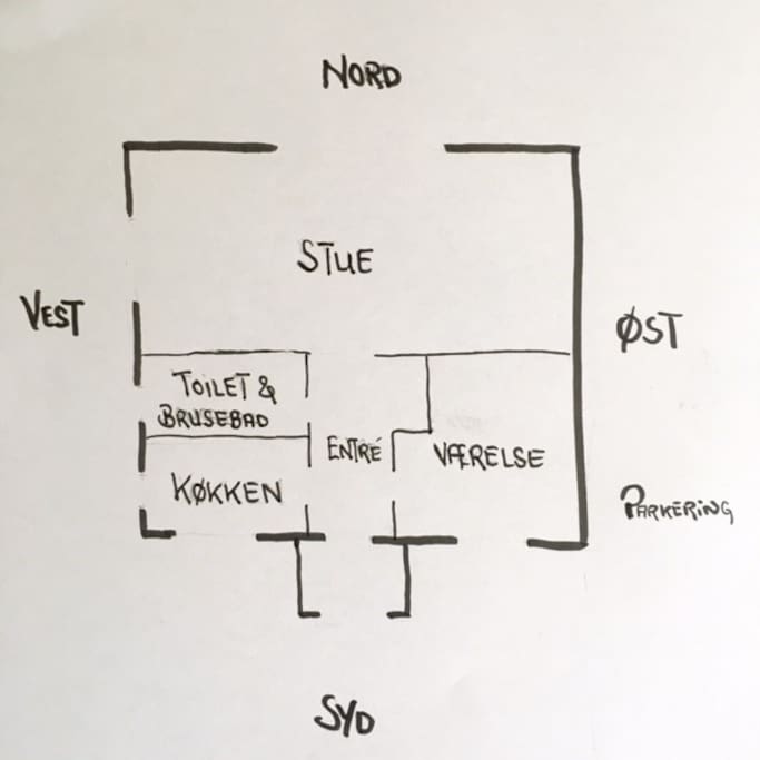 Plantegning, set fra syd (Oddevej)