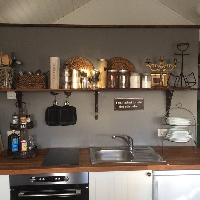 The kitchen.