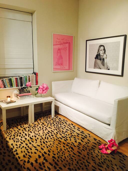 Subtle living area.