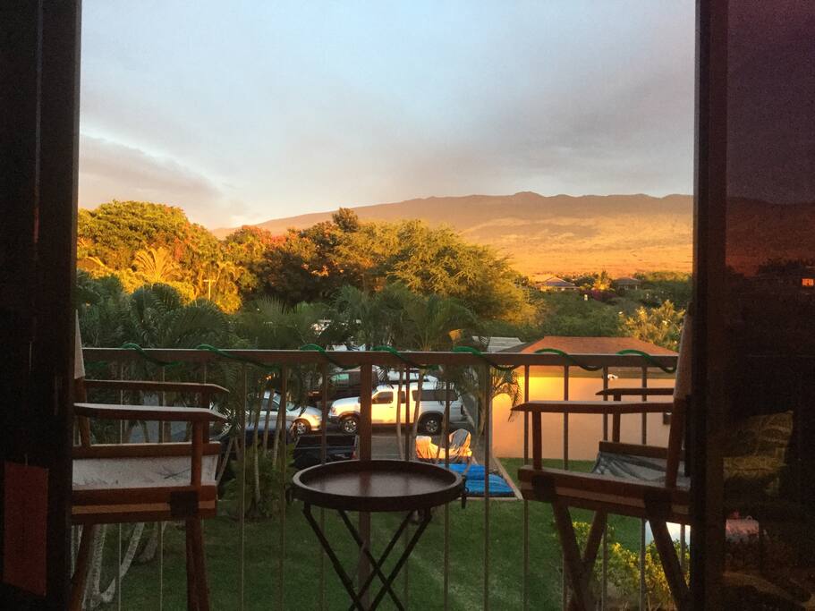 Afternoon sun on Mt. Haleakala from lani.