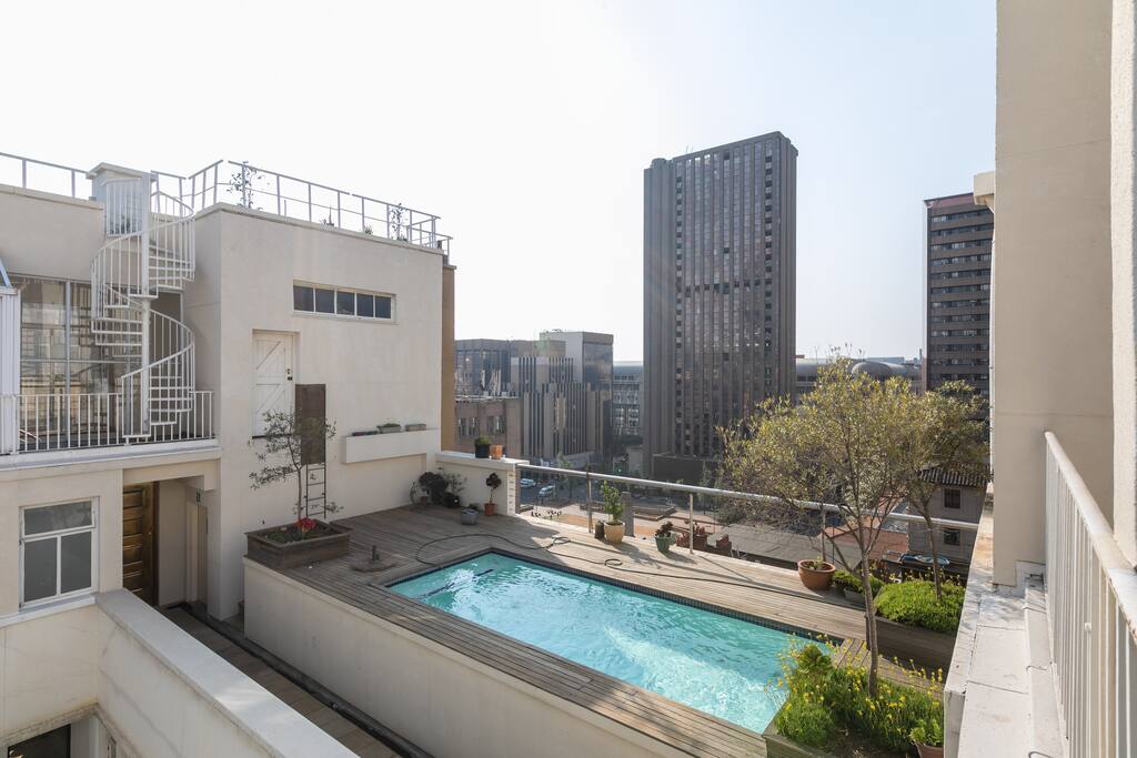 Rooftop communal pool